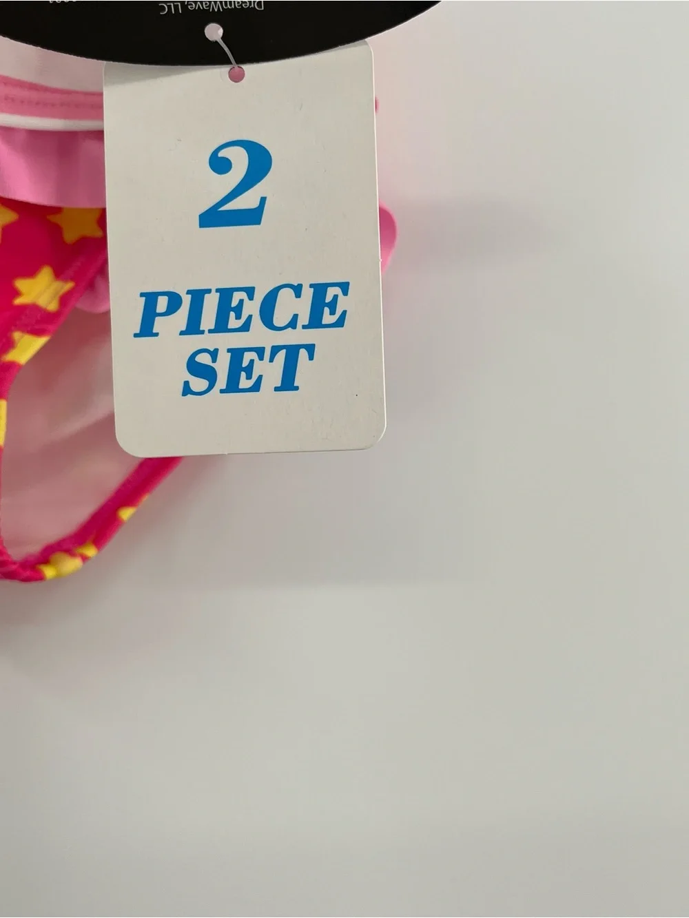NEW Future Batgirl Pink and Yellow Girls' 18 Months Swim Set with Bat Emblem